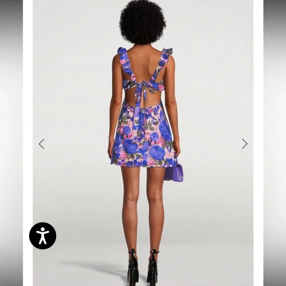 Zimmerman high Tide Frilled Mini Dress In Floral Print - Picture 3 of 8